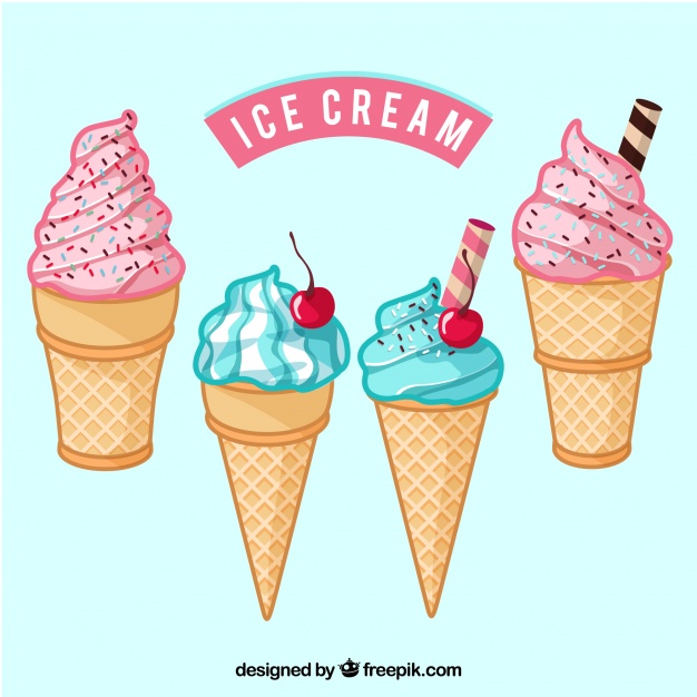 626x626 Ice Cream Cone Collection Vector Free Download
