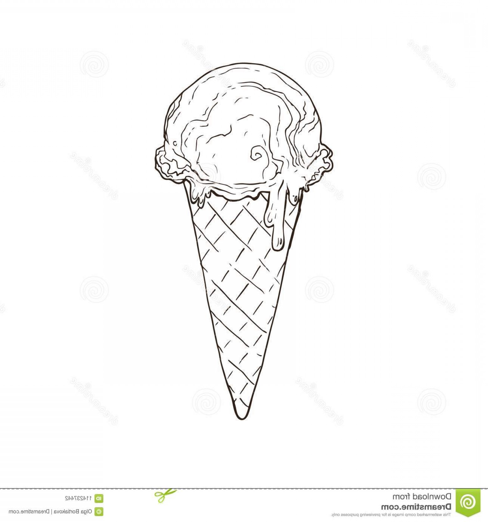 1560x1668 Hand Drawn Ice Cream Sketches Isolated White Background Icecream