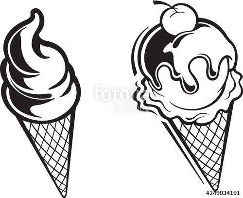 500x407 Ice Cream Cone Stock Image And Royalty Free Vector