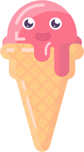 278x500 Strawberry Ice Cream Cone