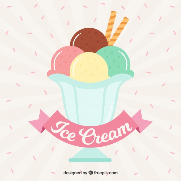 626x626 Ice Cream Cup Background Vector Free Download