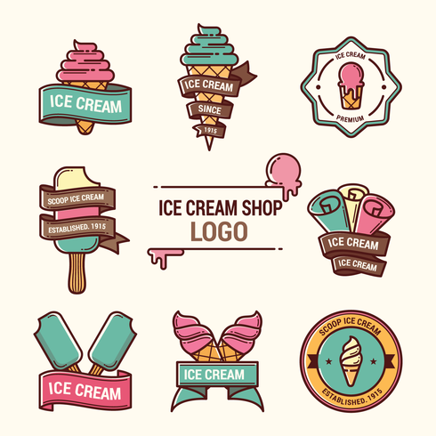 490x490 Ice Cream Shop Logo
