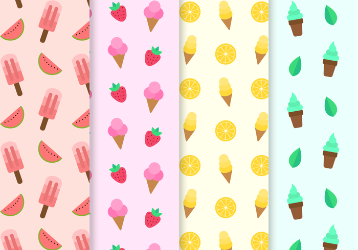 Ice Cream Pattern Free Vector Art 700x490 Ice Cream Pattern Free Vector Art