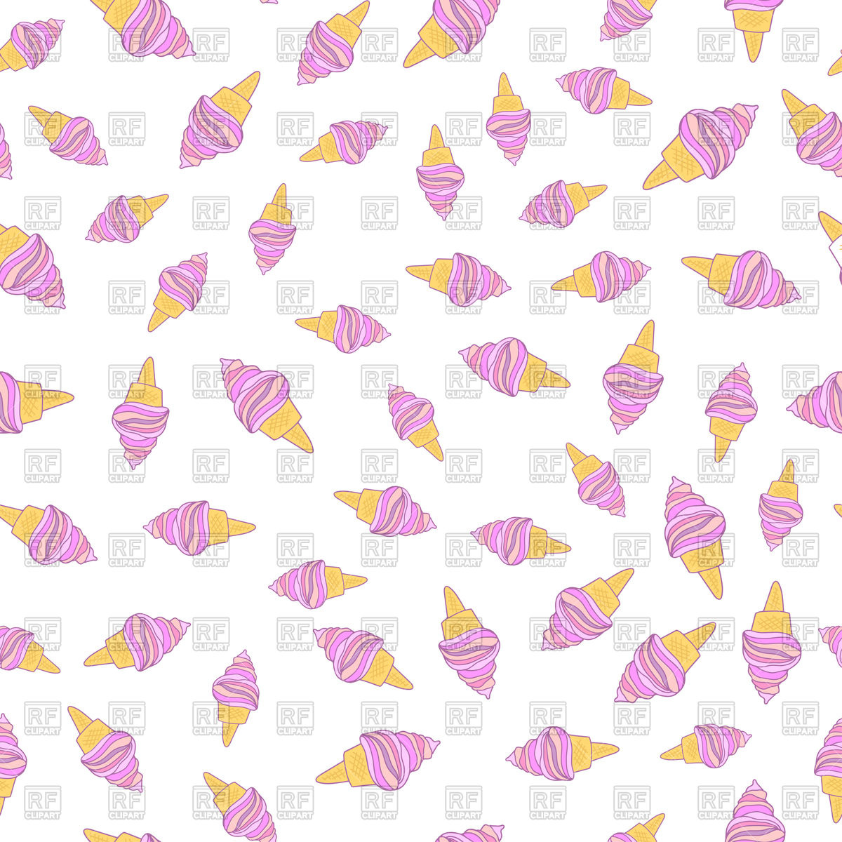 Ice Cream Cones Seamless Pattern Vector Image Of Backgrounds 1200x1200 Ice Cream Cones Seamless Pattern Vector Image Of Backgrounds