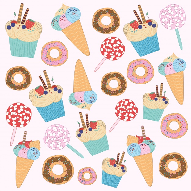 Ice Cream Pattern Design Vector Free Download 626x626 Ice Cream Pattern Design Vector Free Download