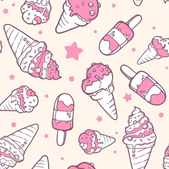 Ice Creams Vector Seamless Pattern Vector Free Download 539x539 Ice Creams Vector Seamless Pattern Vector Free Download