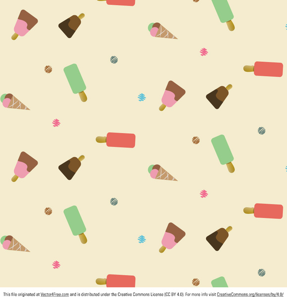 Icecream Pattern Vector Free Vector In Adobe Illustrator 580x600 Icecream Pattern Vector Free Vector In Adobe Illustrator