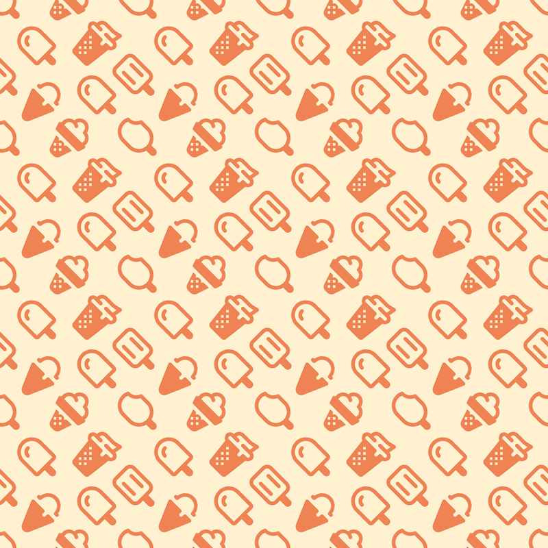 Seamless Ice Cream Vector Pattern 800x800 Seamless Ice Cream Vector Pattern