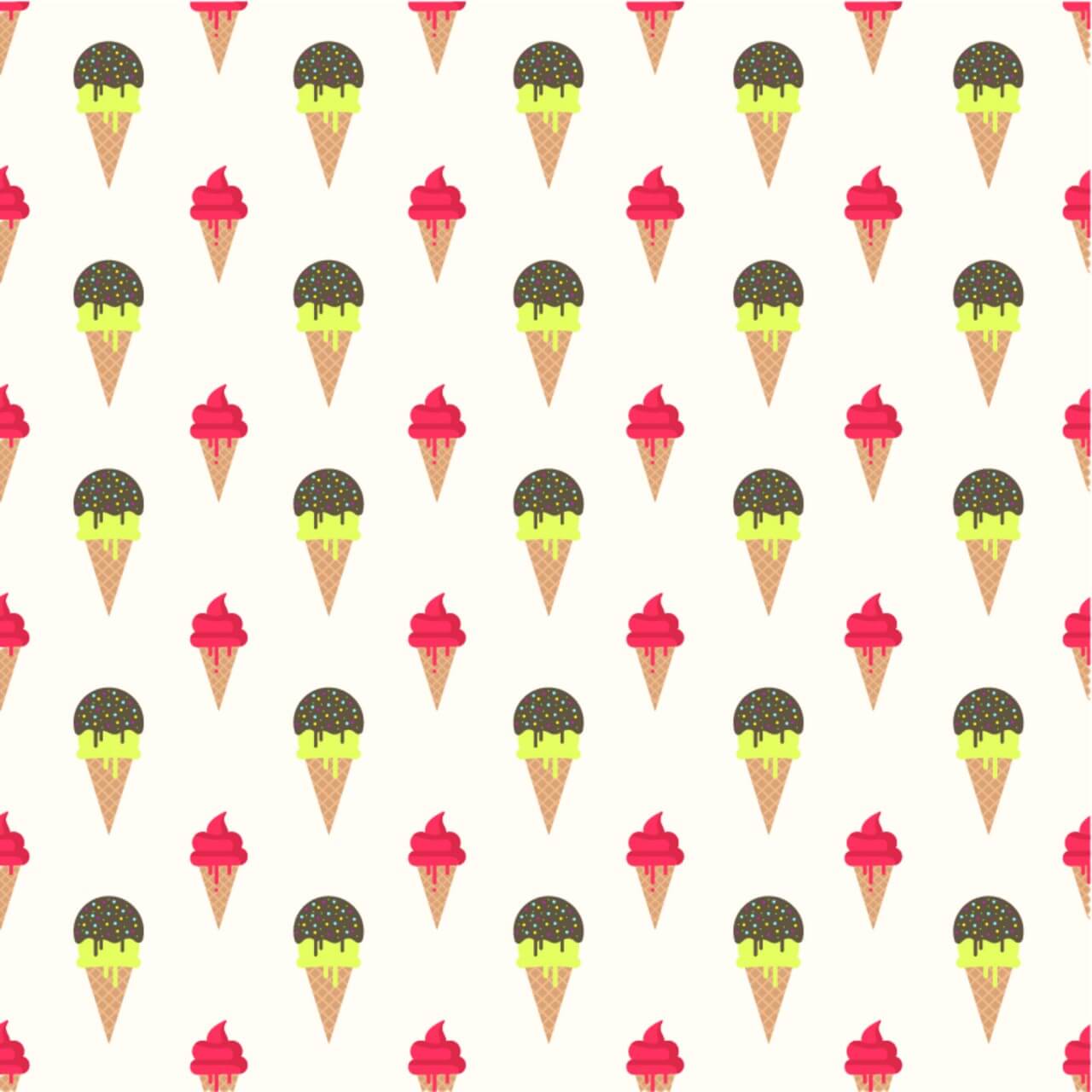 Ice Cream Pattern Vector at Collection of Ice Cream