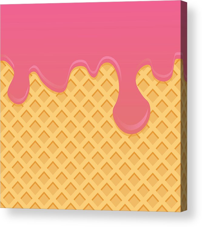 Ice Cream Pattern Cream And Wafle Texture Vector Illustration 666x750 Ice Cream Pattern Cream And Wafle Texture Vector Illustration