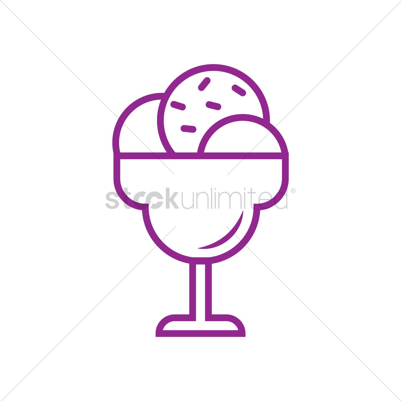 1300x1300 Ice Cream Scoops Vector Image