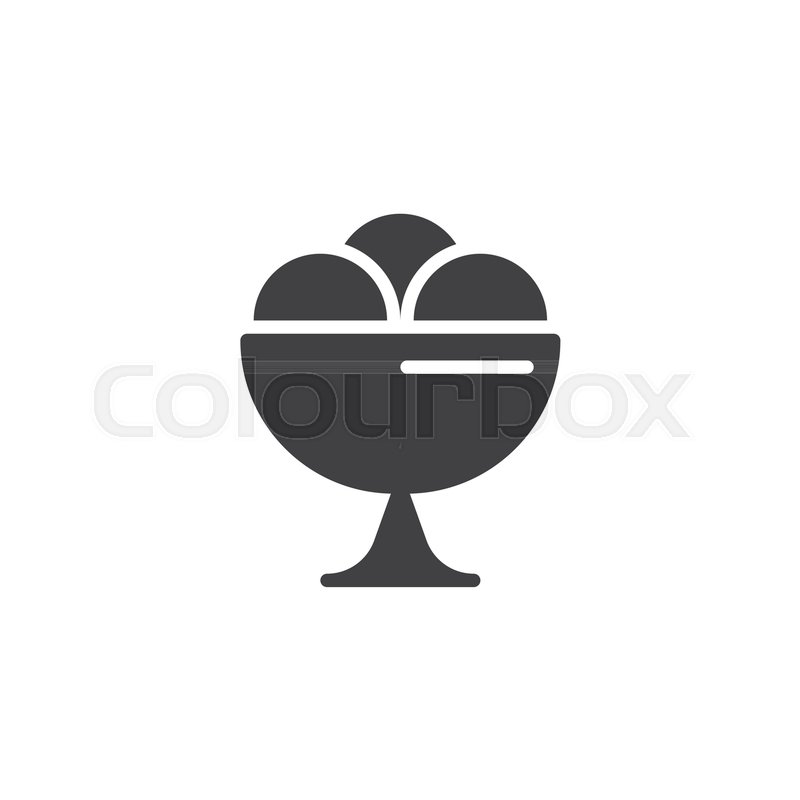 800x800 Ice Cream Scoops Vector Icon Filled Stock Vector Colourbox