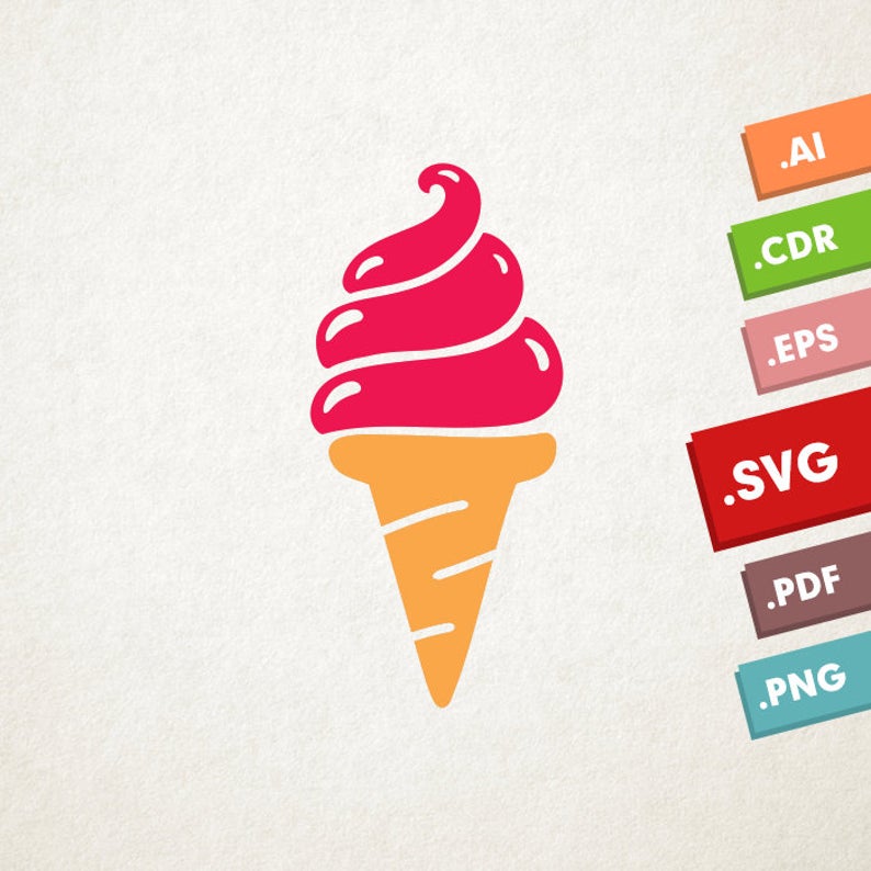 794x794 Icecream Vector Files Instant Download Design For Etsy