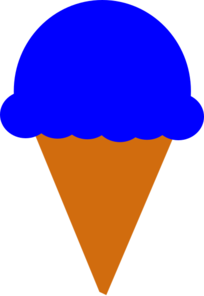 204x296 Ice Cream Silhouette Orange Clip Art