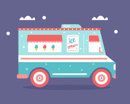 Ice Cream Truck Vector at Vectorified.com | Collection of Ice Cream ...