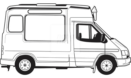 500x300 Ice Cream Truck Clipart Black And White Free Cliparts