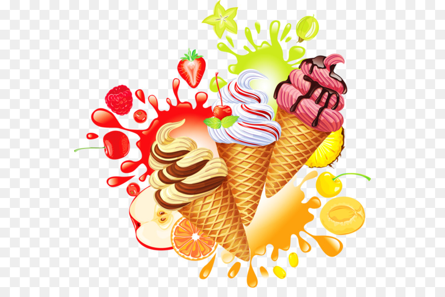 900x600 Ice Cream Cone Background Clipart