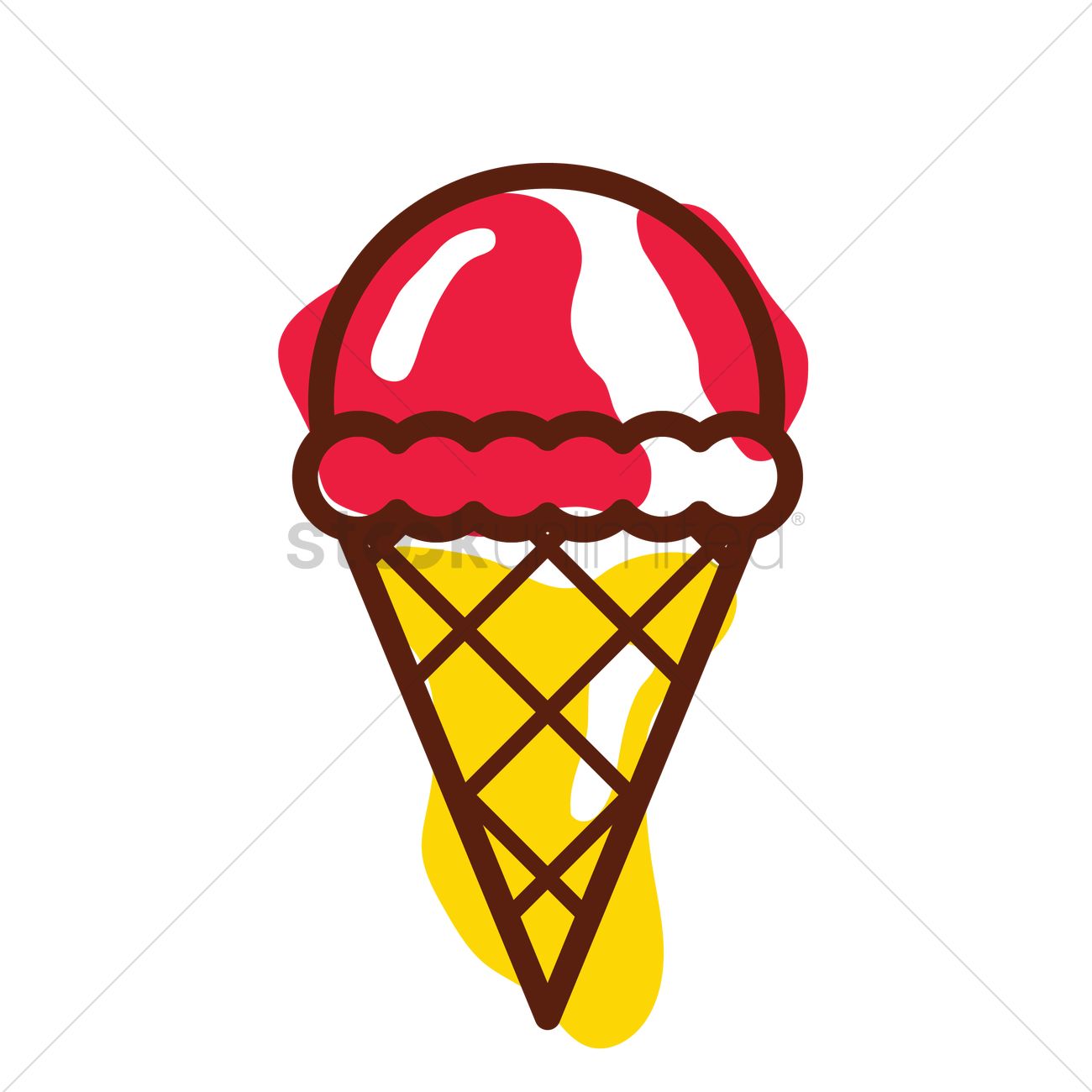 1300x1300 Ice Cream Vector Image