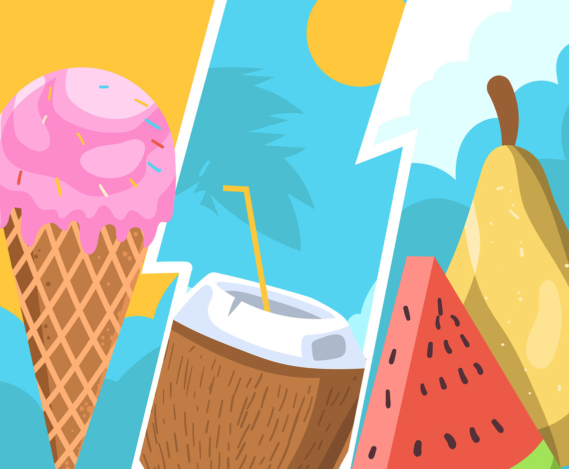 1136x936 Summer Food Ice Cream Vector Art Graphics