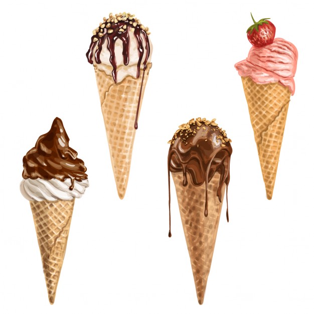 626x626 Realistic Ice Cream Vector Free Download