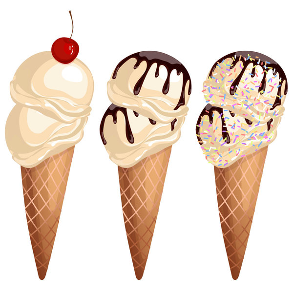 600x600 Delicious Chocolate Ice Cream Vector Free Download