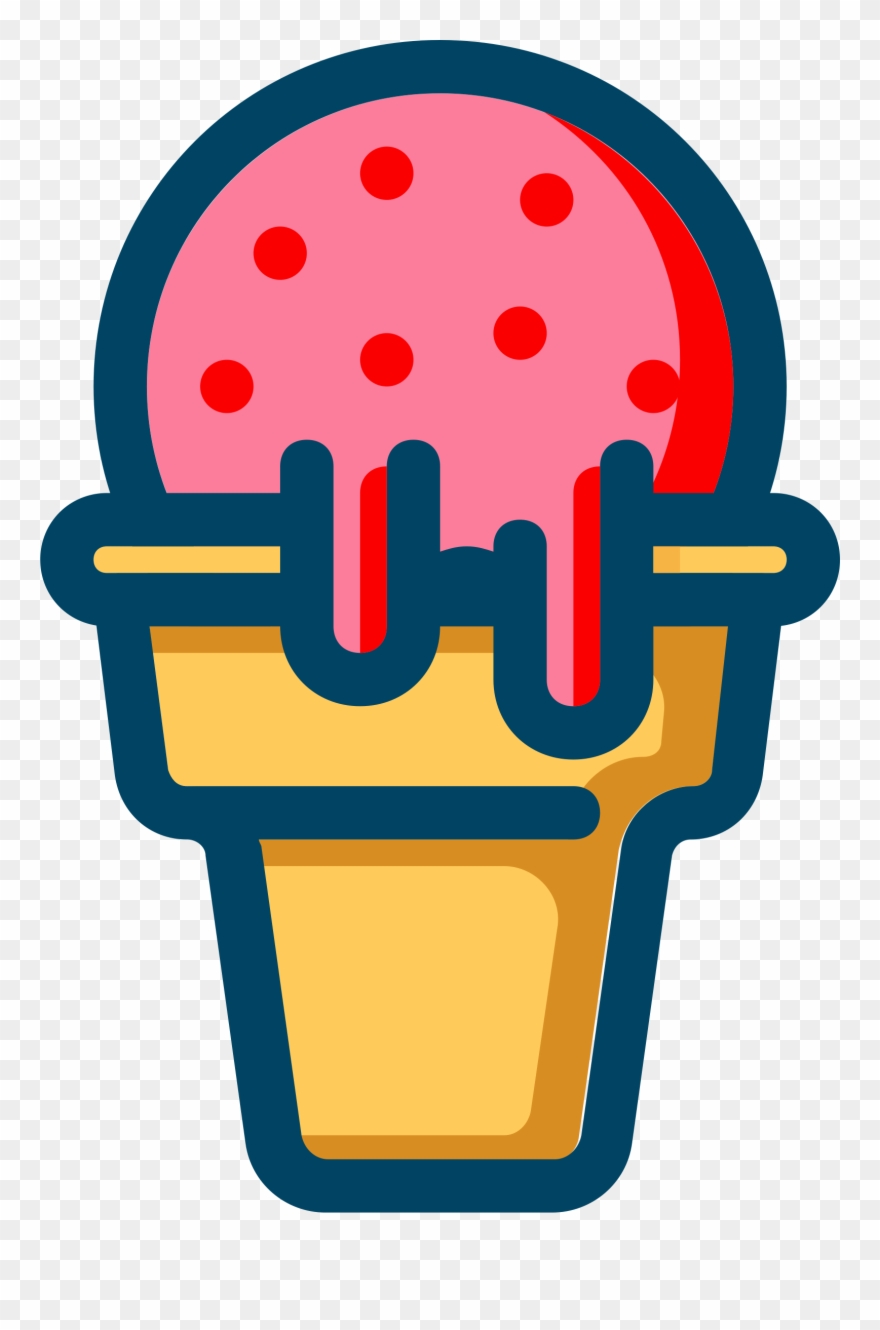 880x1330 Ice Cream Clipart Strawberry
