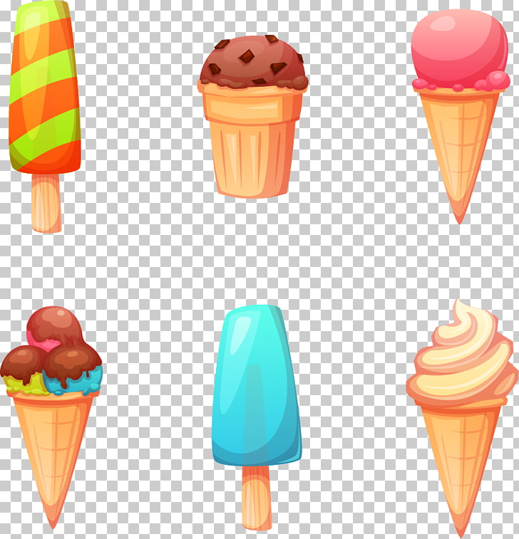 728x757 Ice Cream Ice Pop Biscuit Roll Cartoon, Cute Ice Cream Elements