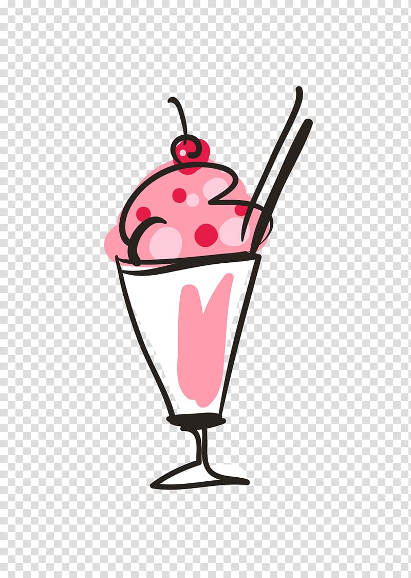 800x1124 Ice Cream Cone Sundae Milkshake, Ice Cream Material Transparent
