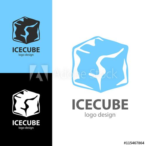 Logo Design Ice Cube, Vector 500x500 Logo Design Ice Cube, Vector