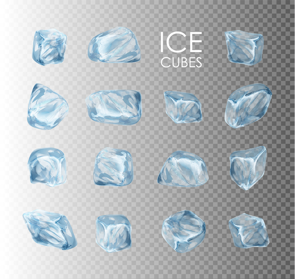 Transparent Ice Cubes Vector Illustration Free Download 600x568 Transparent Ice Cubes Vector Illustration Free Download