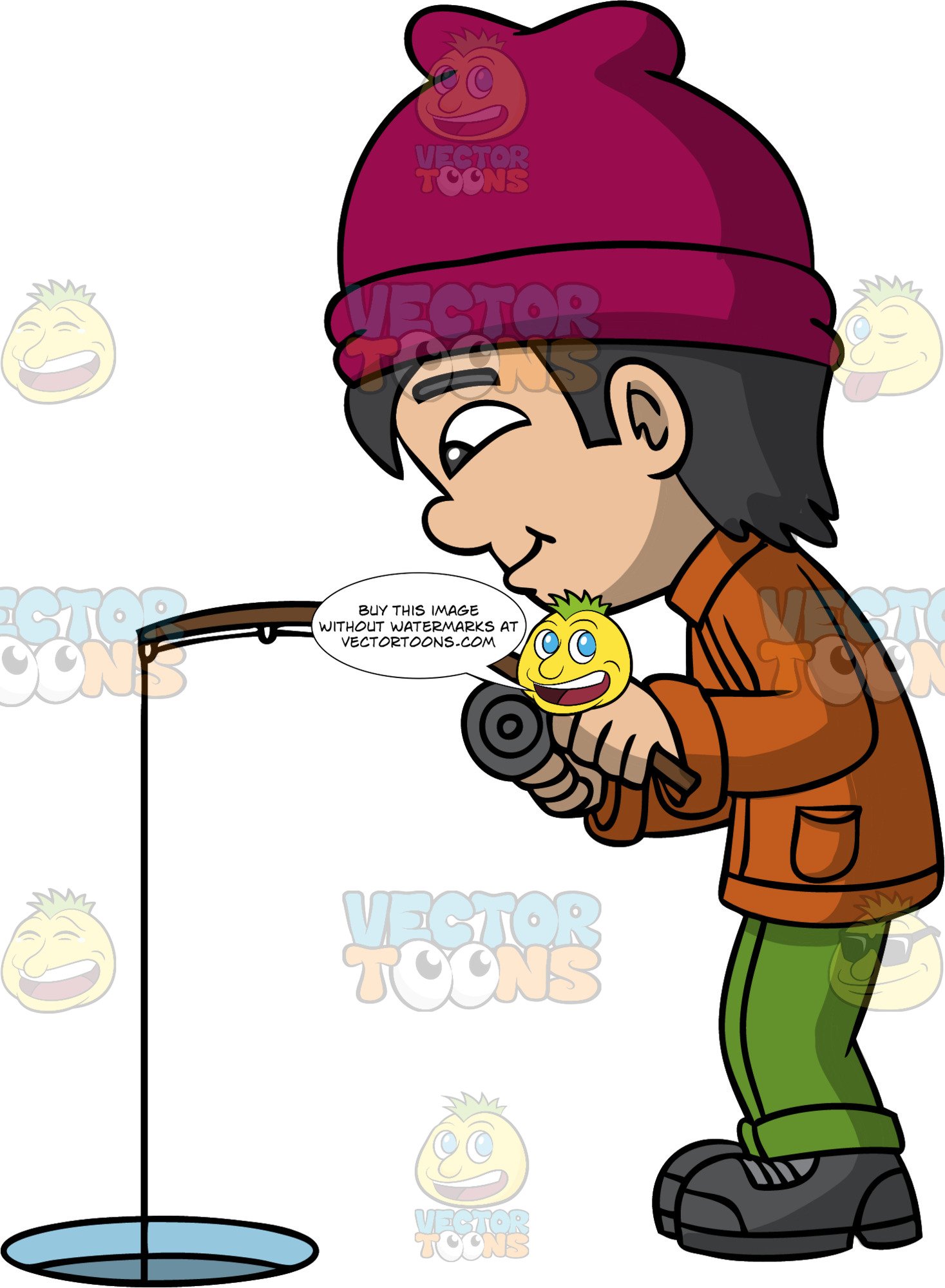 Ice Fishing Vector at Vectorified.com | Collection of Ice ...
