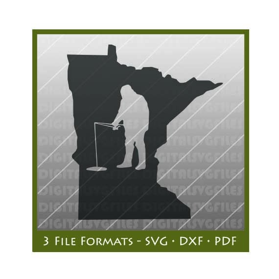 570x570 Minnesota State Ice Fishing Minnesota State Ice Etsy