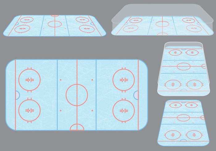 700x490 Ice Hockey Rink Vectors