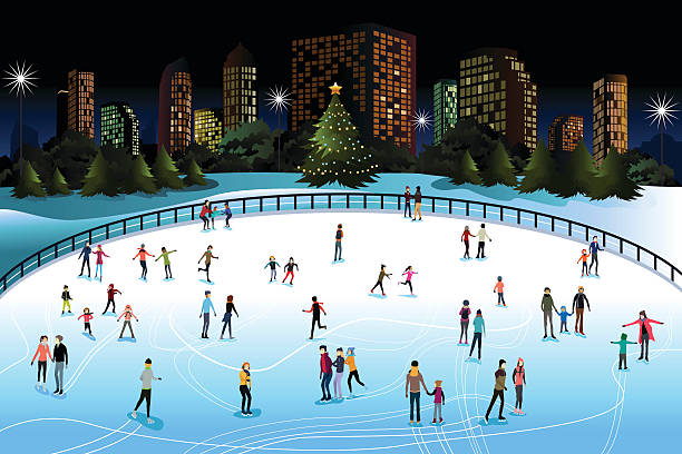 612x408 Ice Skating Rink Clipart