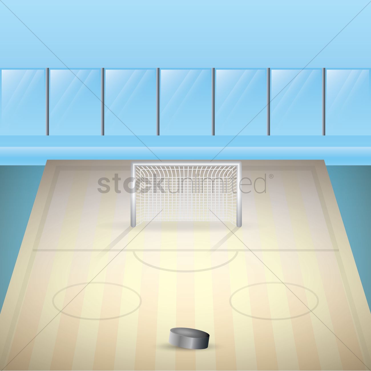 1300x1300 Ice Hockey Rink Vector Image