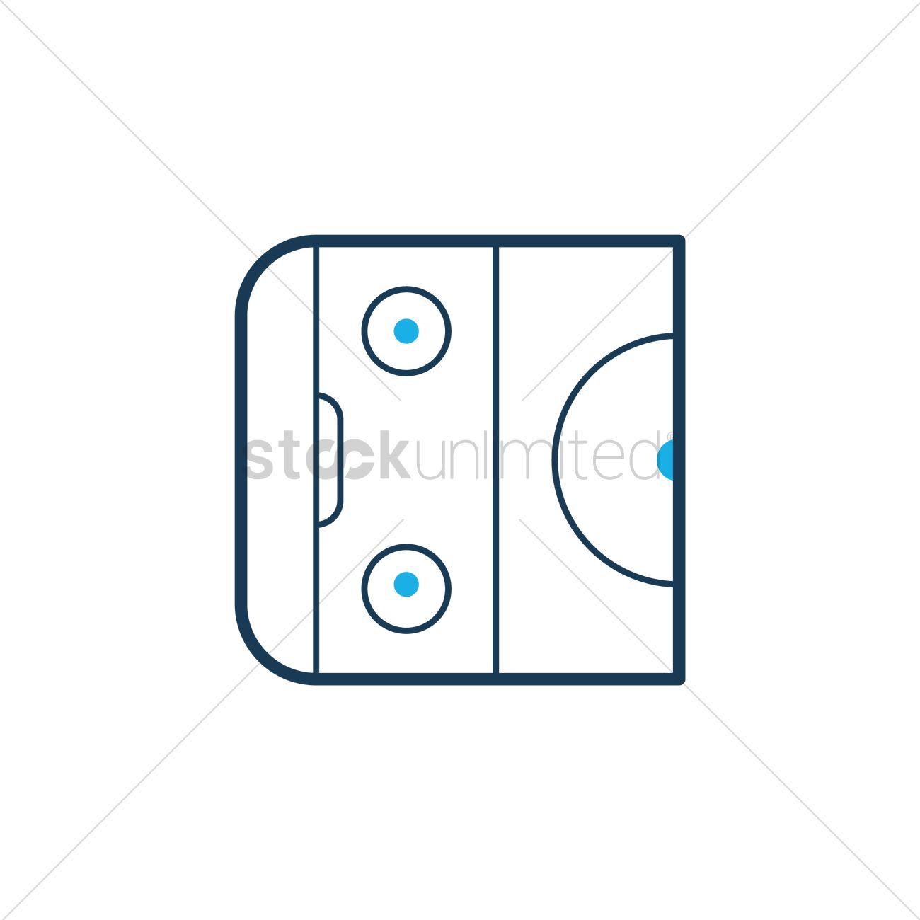 1300x1300 Ice Rink Vector Image