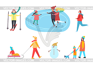 300x212 Winter Activities, Skiing Skating On Rink