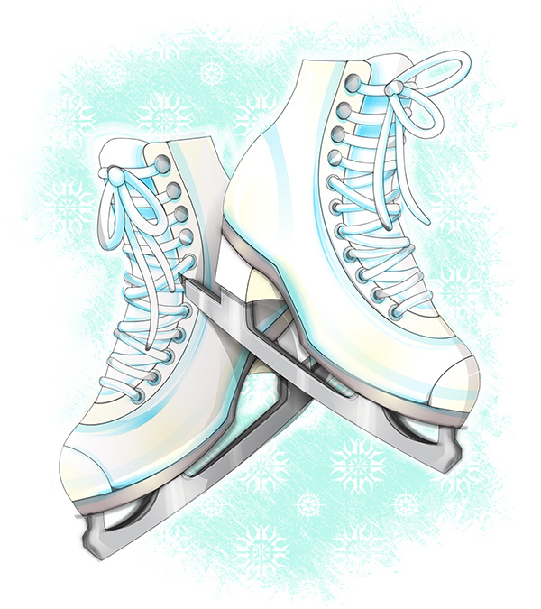 600x675 How To Create Ice Skates In A Softly Drawn Vector Style In Illustrator