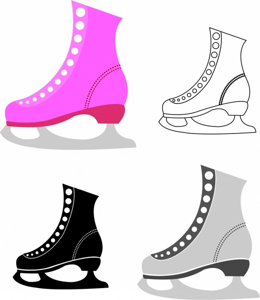 519x600 Ice Skate Free Vector In Adobe Illustrator