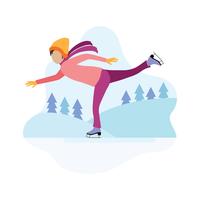 200x200 Ice Skating Free Vector Art