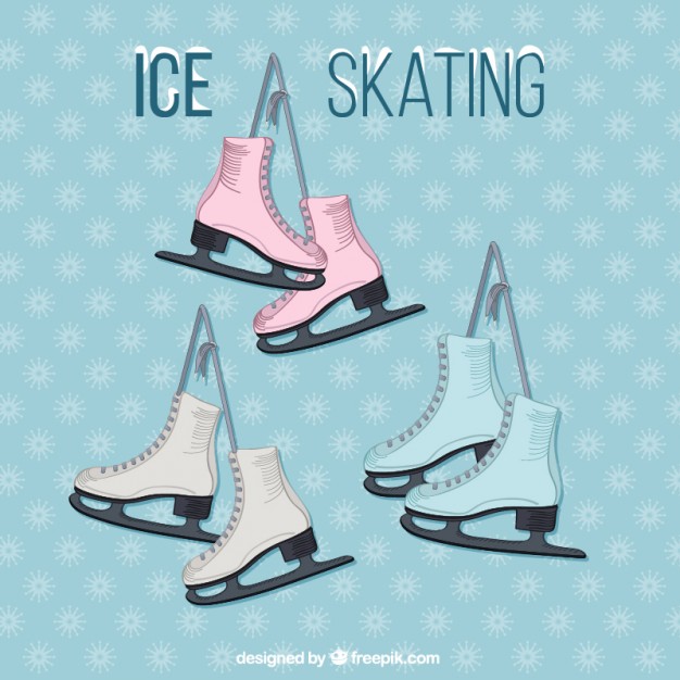 626x626 Ice Skating Set Vector Free Download
