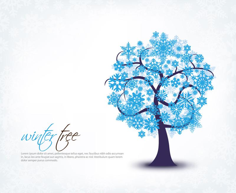 800x657 Ice Snow Tree Vector