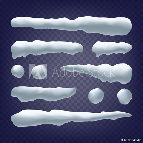 500x500 Snow Drift Vector Holidays Christmas Design Frozen Ice Snow Cap