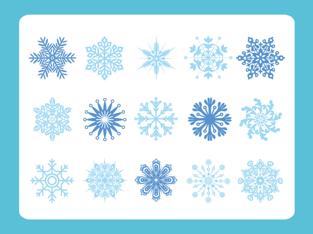 1024x765 Snow Flake Variety Vector Art Graphics