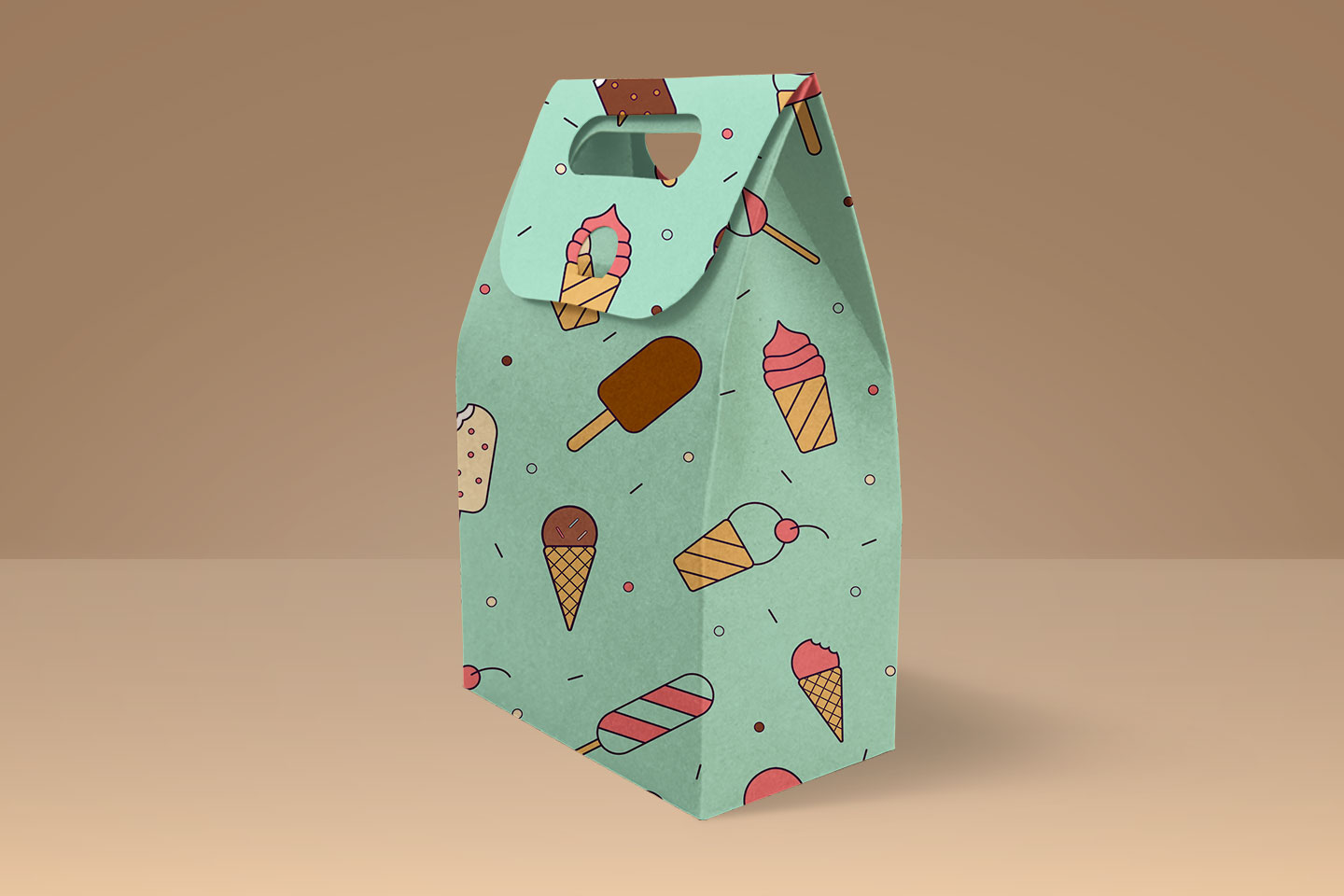1440x960 Ice Cream Vector Free Seamless Pattern