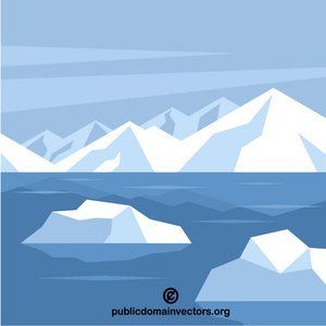 300x300 Arctic Landscape Vector Clip Art Nature Vector Images In Public