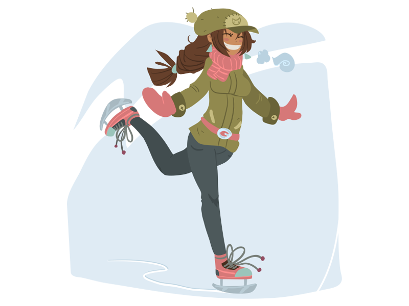 800x600 Skate Girl On Ice