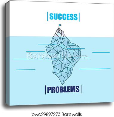 382x390 Iceberg Vector, Canvas Print Barewalls Posters Prints