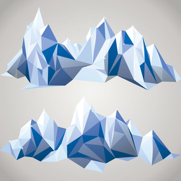 600x600 Geometric Shapes Iceberg Vector Free Vector In Encapsulated
