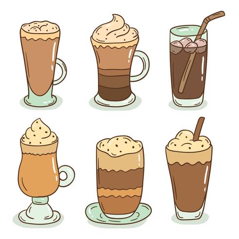 Hand Drawn Iced Coffee Vector 490x490 Hand Drawn Iced Coffee Vector